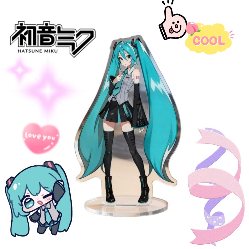Anime Cosplay Of - Hatsune Miku 10cm Acryl-Ständer Niedlicher Anime-Charakter