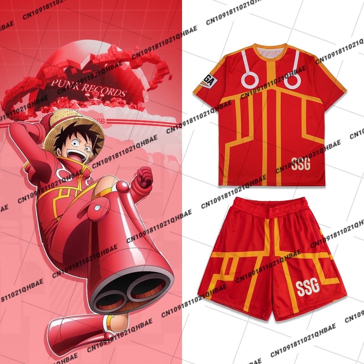 Anime Cosplay Costumes - Neues Egghead Island Monkey D. Luffy
