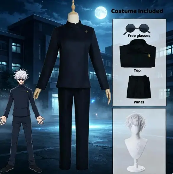 Jujutsu Kaisen Uniform - Anime Gojo Satoru Cosplay Uniform Jujutsu