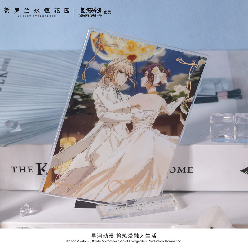Violet Evergarden Dress - Violet Evergarden Cattleya Baudelaire Blumen-Schleier-Hochzeitskleid-Serie Offiziell