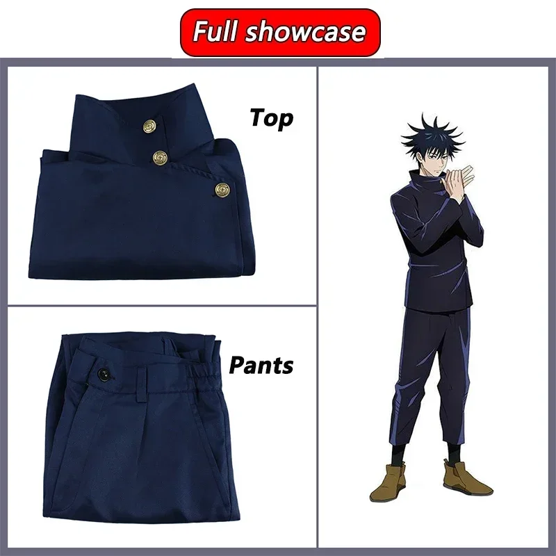Jujutsu Kaisen Uniform - Fushiguro Megumi Cosplay Kostüm Perücke Anime