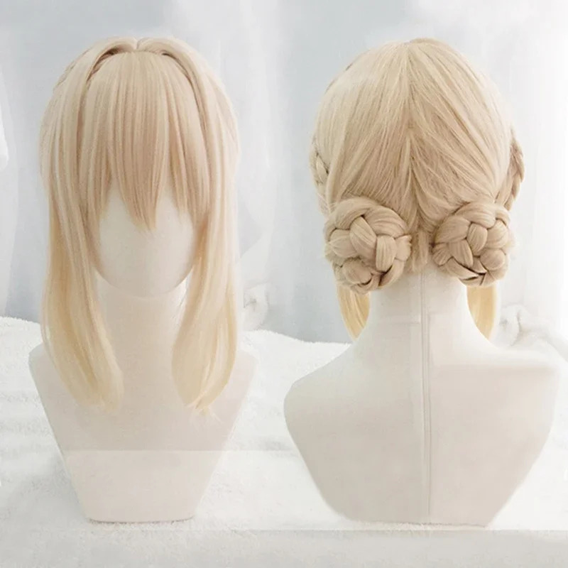 Violet Evergarden Dress - 2026 Violet Evergarden Kurzes hellblondes Geflecht