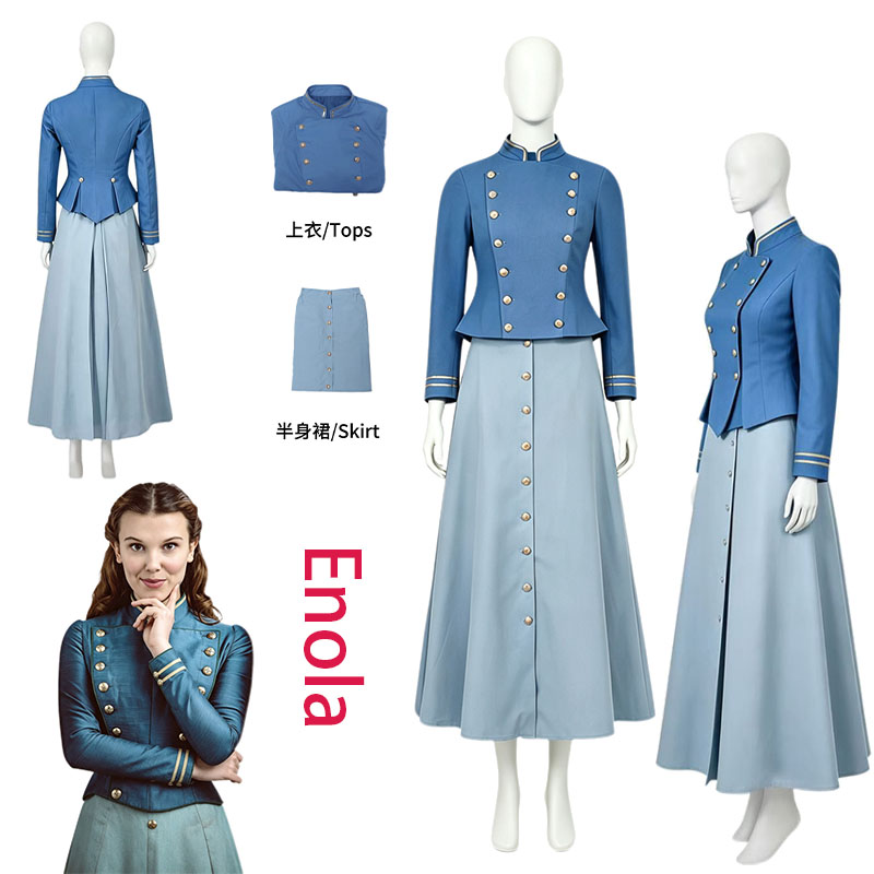 Anime Cosplay Costumes Female - WHH Film Enola Cosplay Kostüm Holmes