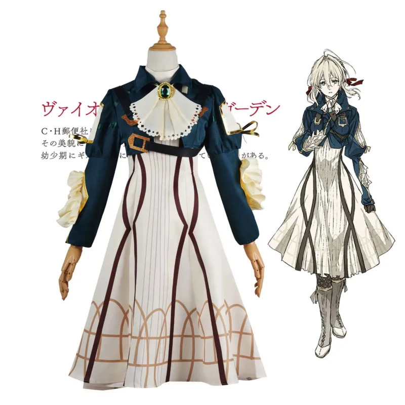Violet Evergarden Dress - Anime Cosplay Violet Evergarden Kostüm für