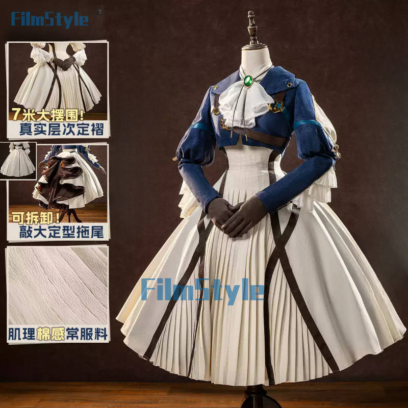 Violet Evergarden Cosplay Kost – Violet Evergarden Dress Bewertung und Preis