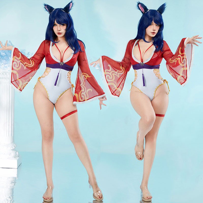 League of Legends Ahri Badeanz – Anime Cosplay Bikini Bewertung und Preis