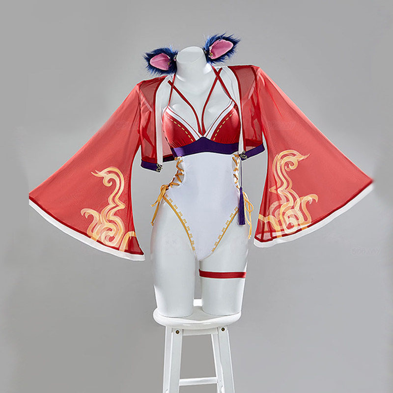 League of Legends Ahri Badeanz – Anime Cosplay Bikini Bewertung und Preis