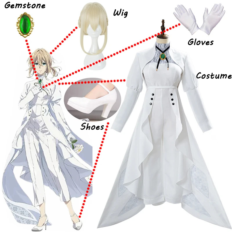 Anime Violet Evergarden Cospla – Violet Evergarden Dress Bewertung und Preis