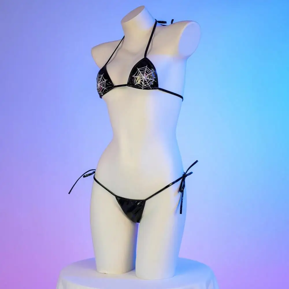 Damen Spinnennetz-Print 2-teil – Anime Cosplay Bikini Bewertung und Preis