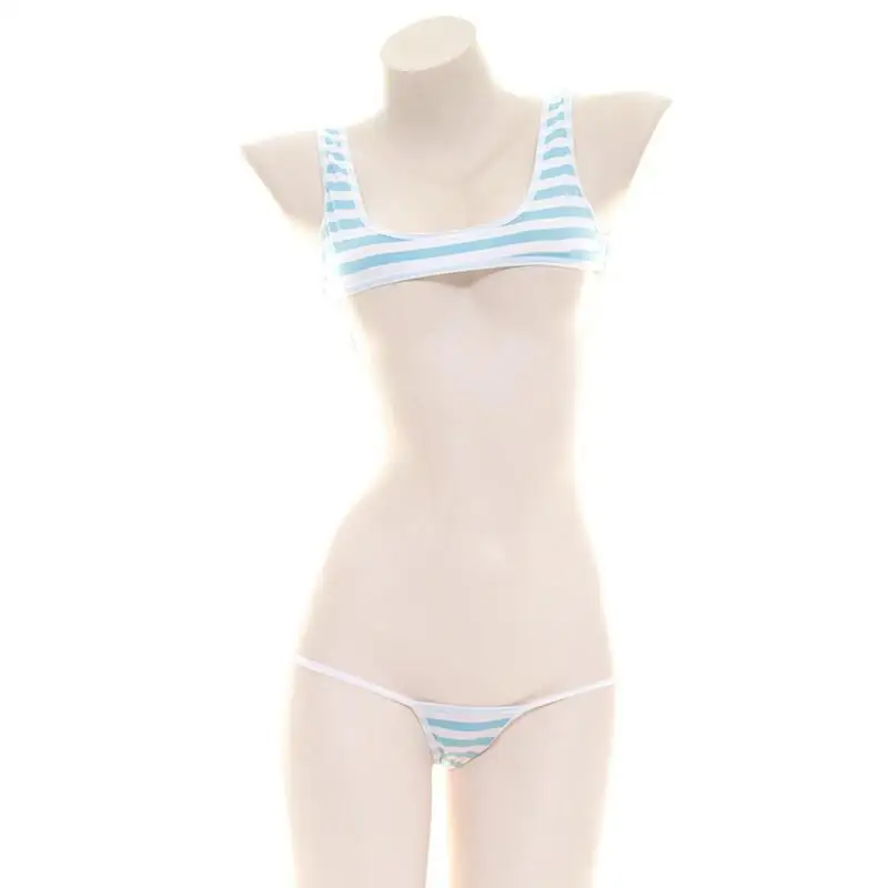 Sexy japanischer Stil, blau-we – Anime Cosplay Bikini Bewertung und Preis